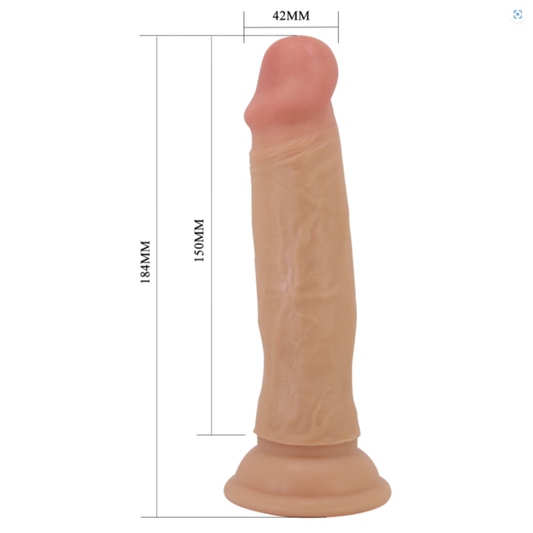 Dildo Piel Deslizante 18cm Quetin