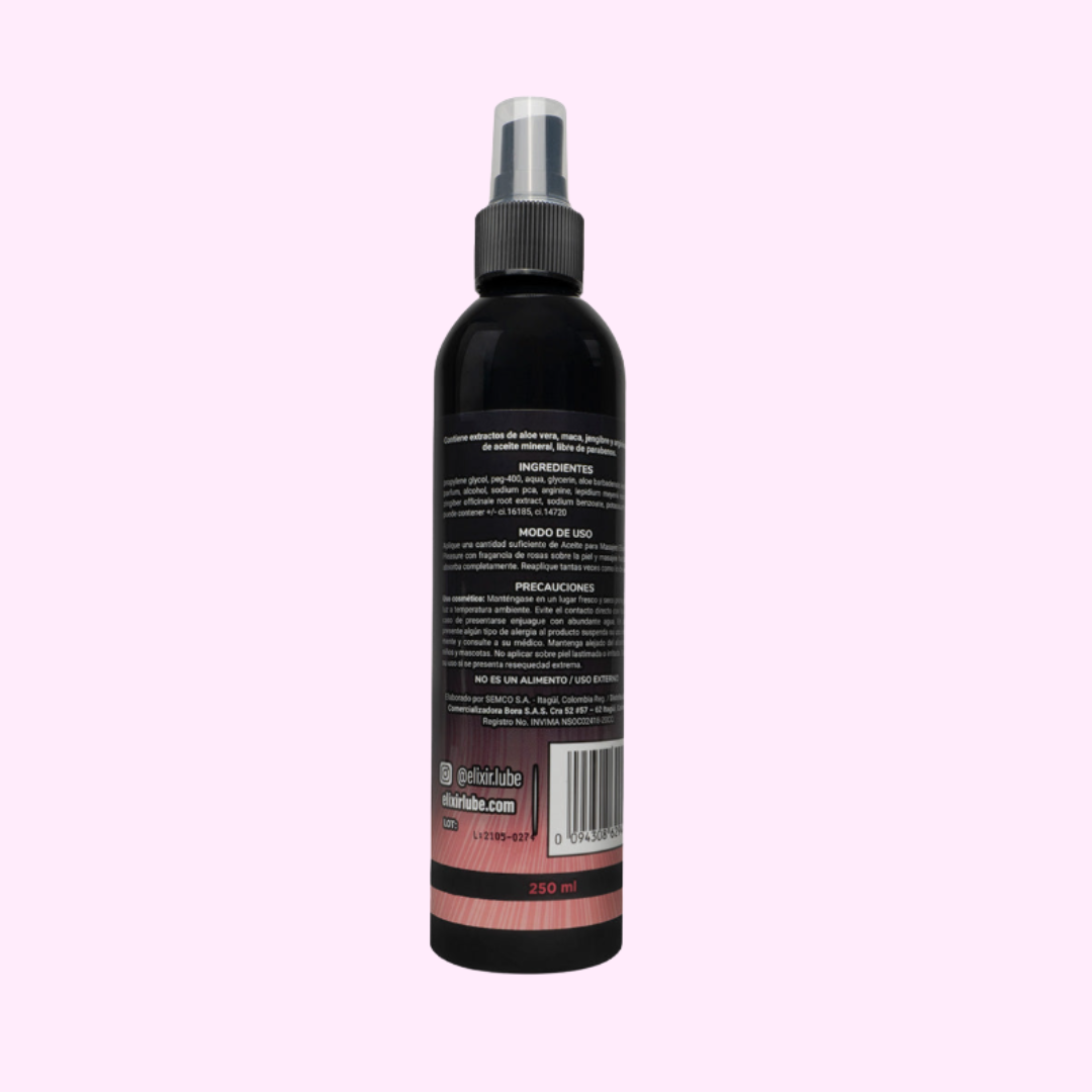 Aceite para Masajes Elixir -Rosas