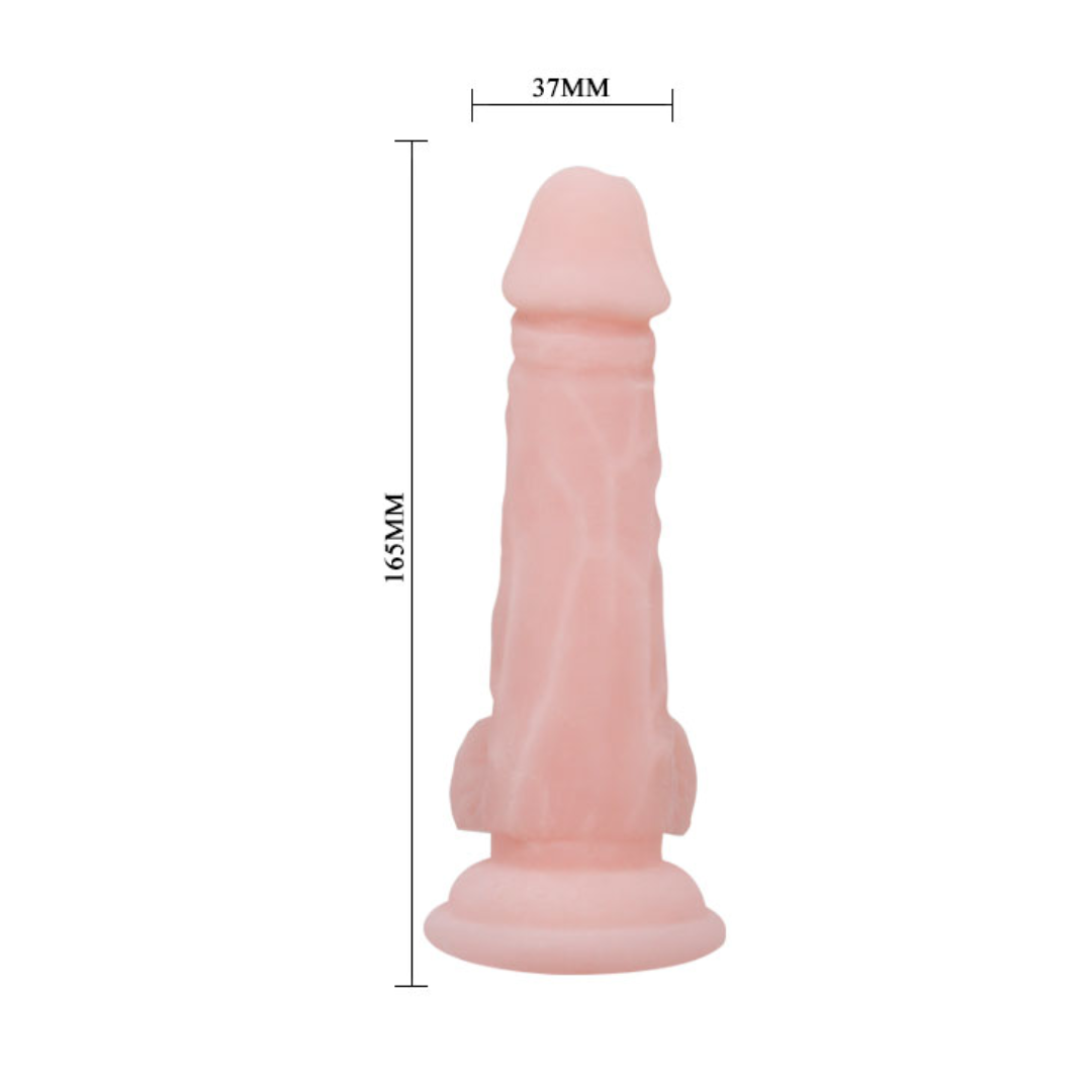 Consolador Realista de 16 cm con Testículos