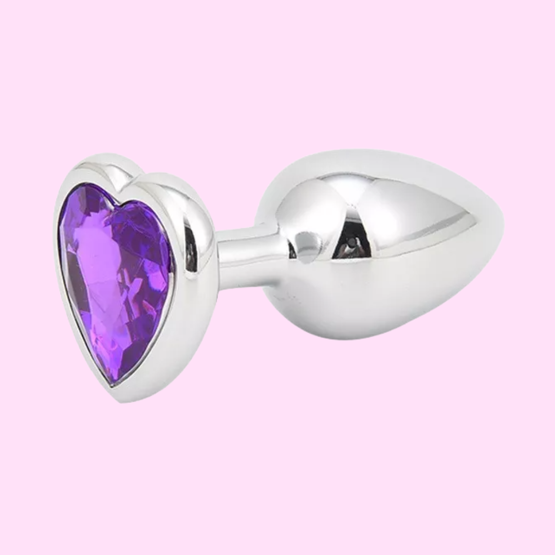 Plug Anal Diamante Corazón