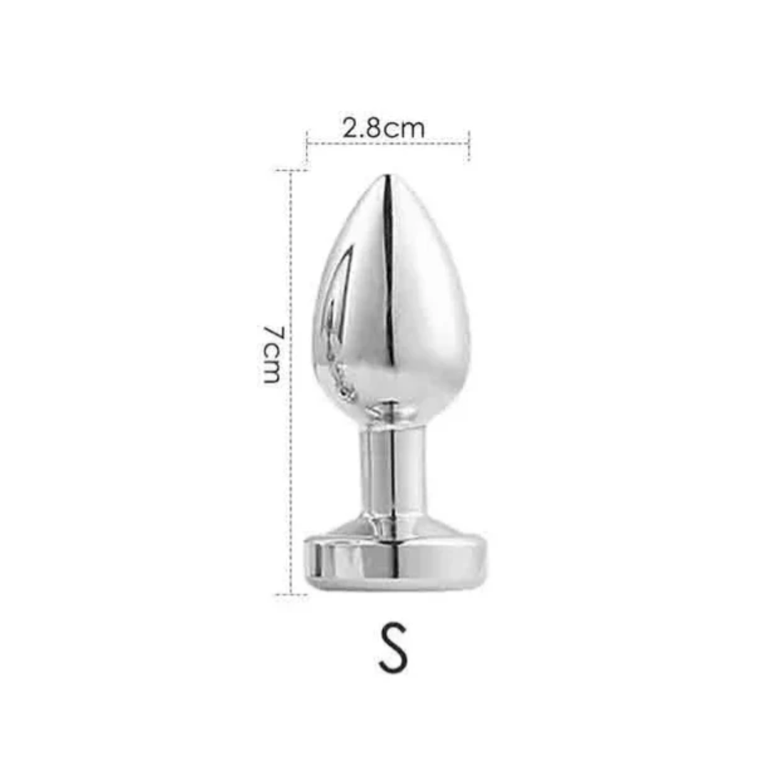 Plug Anal de Diamante Con Cascabel