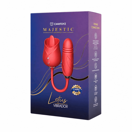 Vibrador Simulador de Sexo Oral con Estimulador de punto G «Lotus»