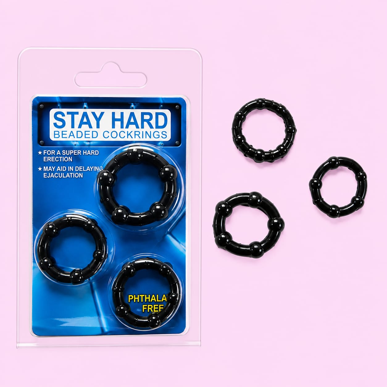 Kit Anillos Stay Hard Estriado