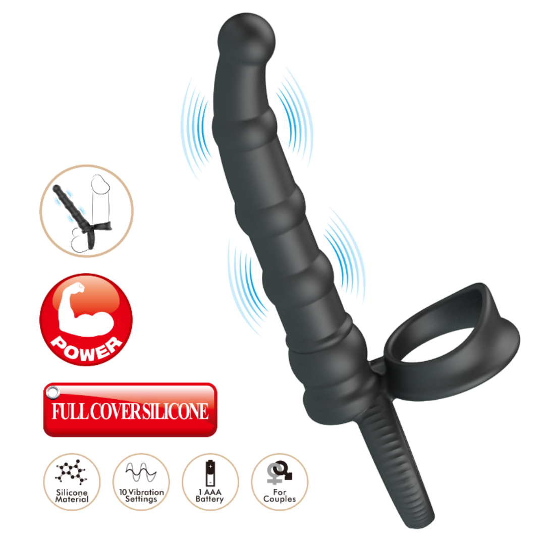 Anillo Vibrador Doble Penetración “Tatum”