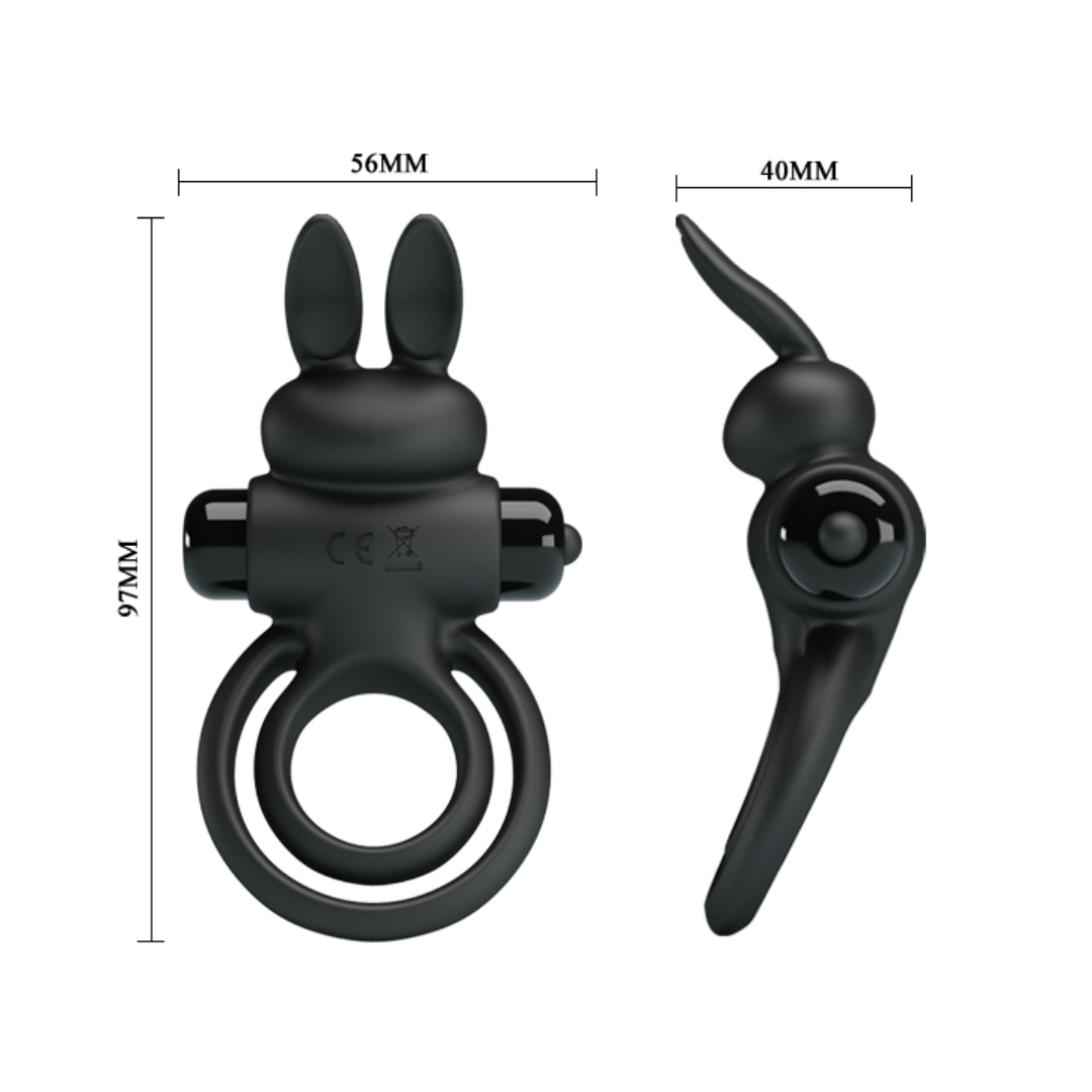 Anillo Vibrador Tipo Conejo