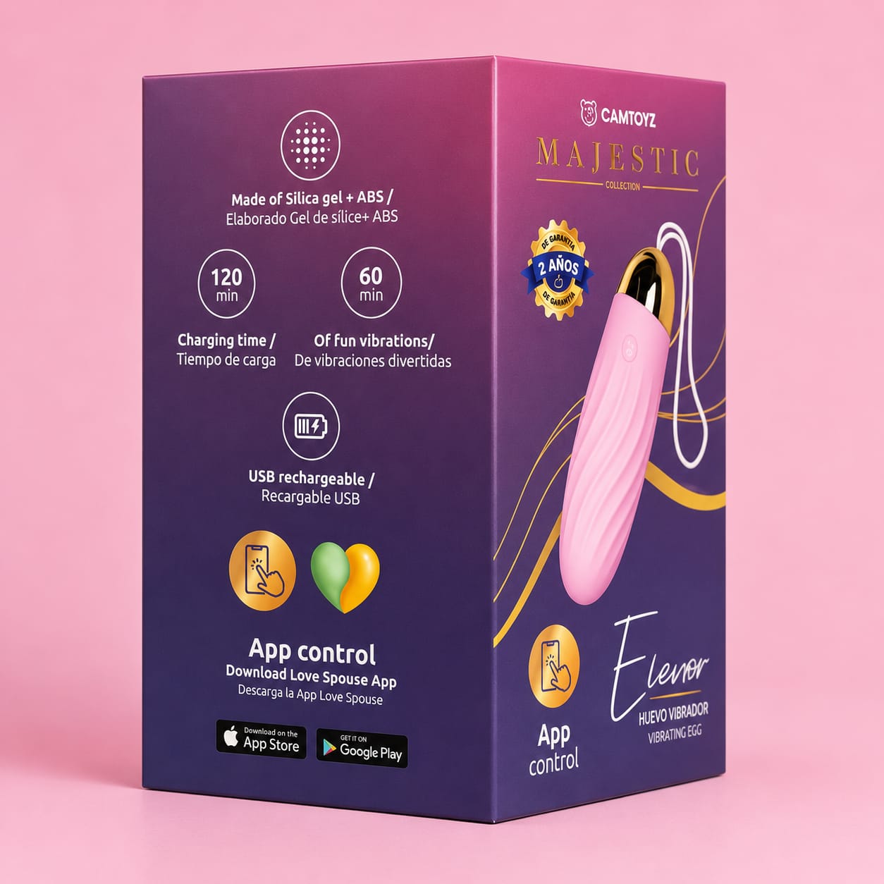 Huevo vibrador con App Elenor Majestic