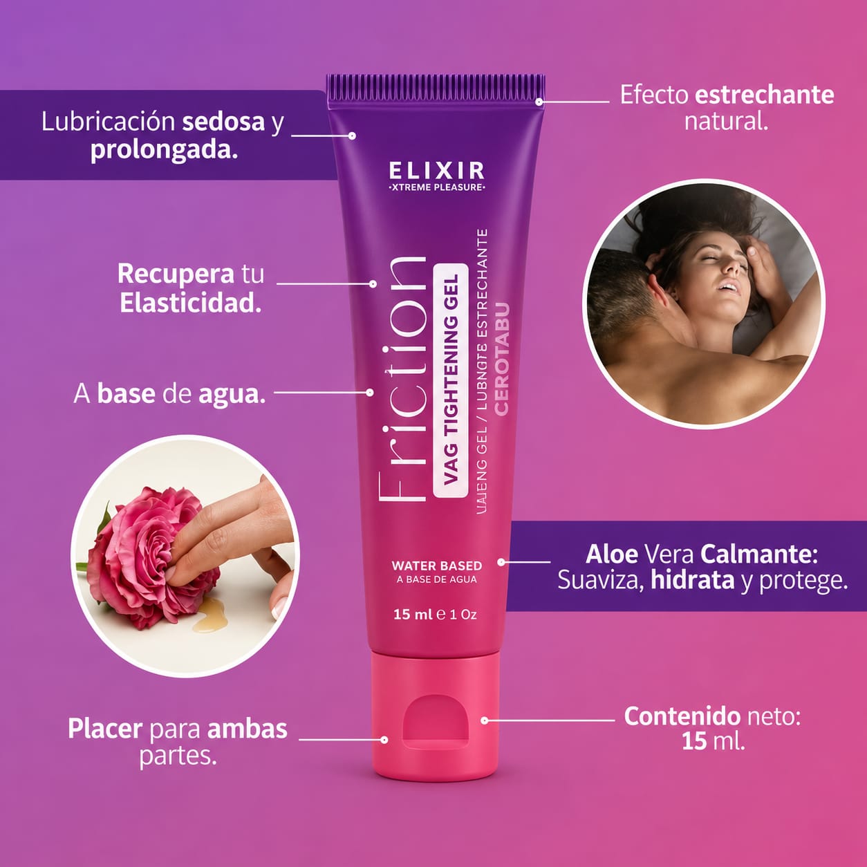Lubricante Estrechante Friction Elixir 15ml