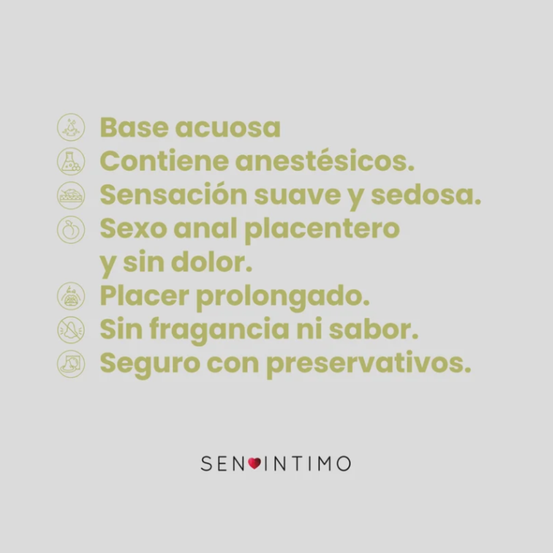 Lubricante Intimo Anal con Desensibilizante Sen Intimo