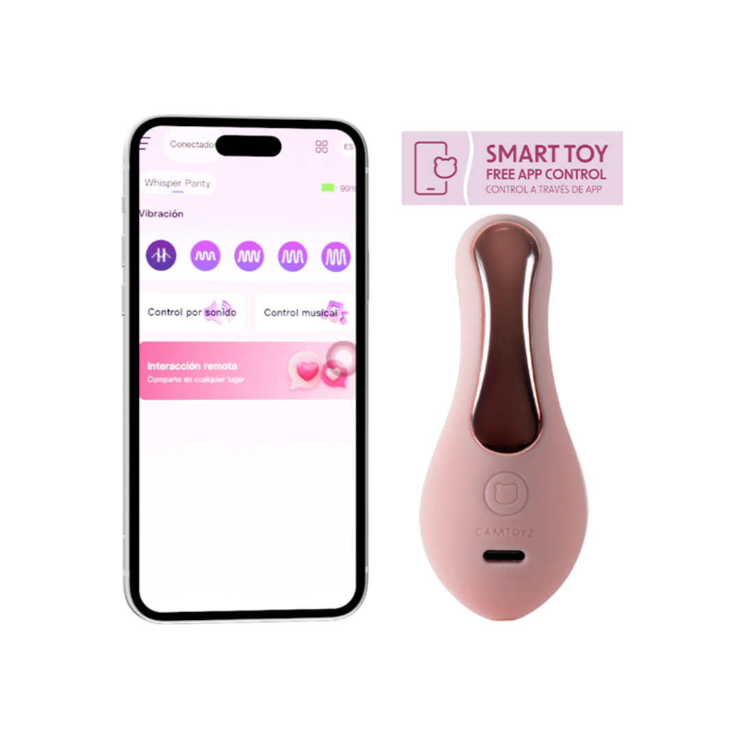 Whisper Panty Vibrador con APP Camtoyz
