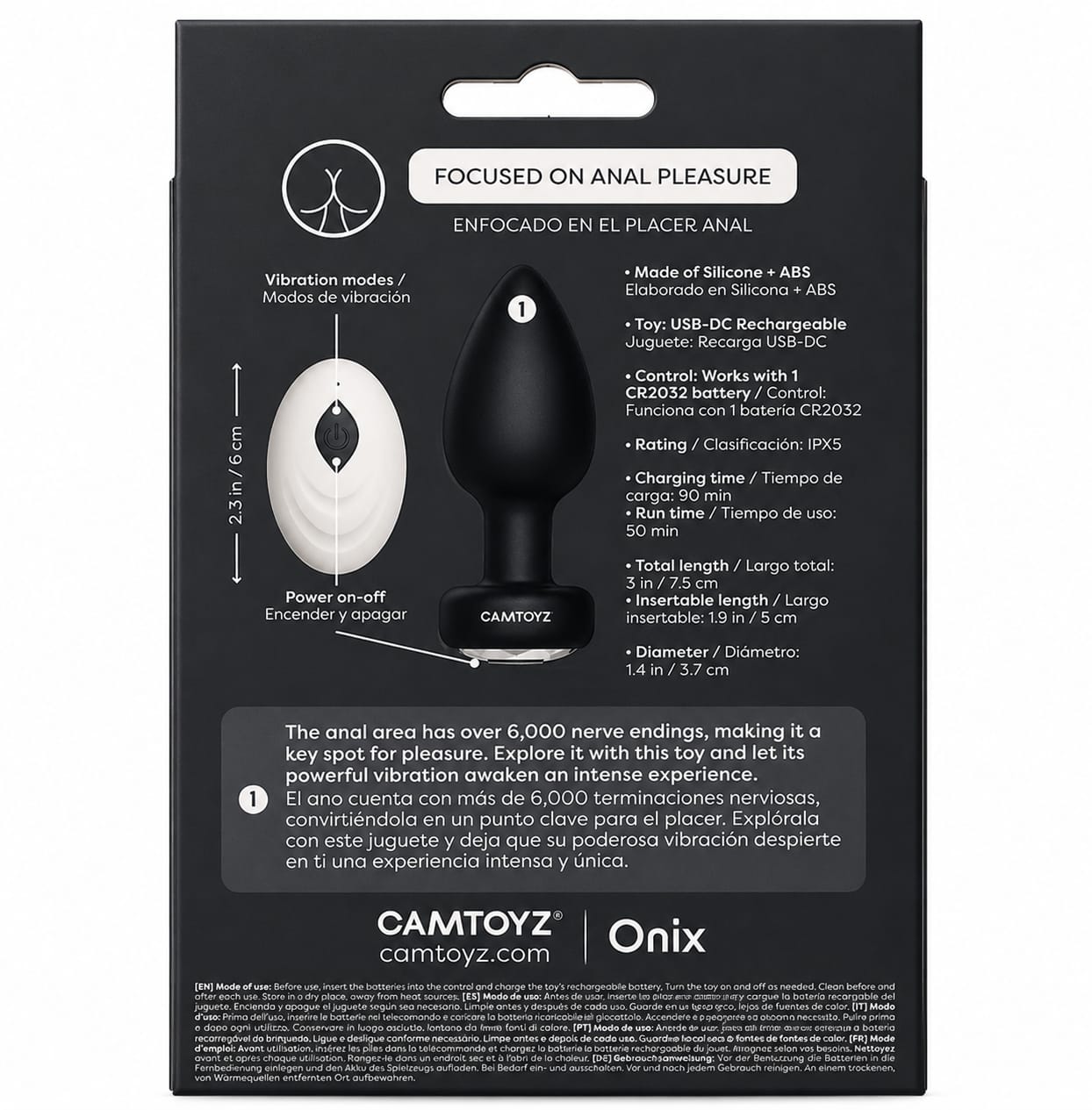 Nexus Plug anal con vibrador Camtoyz