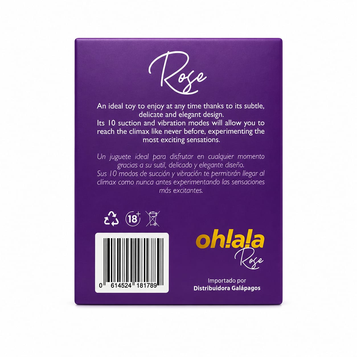 Vibrador y Succionador Ohlala Rose