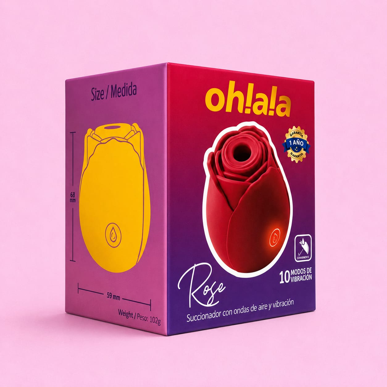 Vibrador y Succionador Ohlala Rose