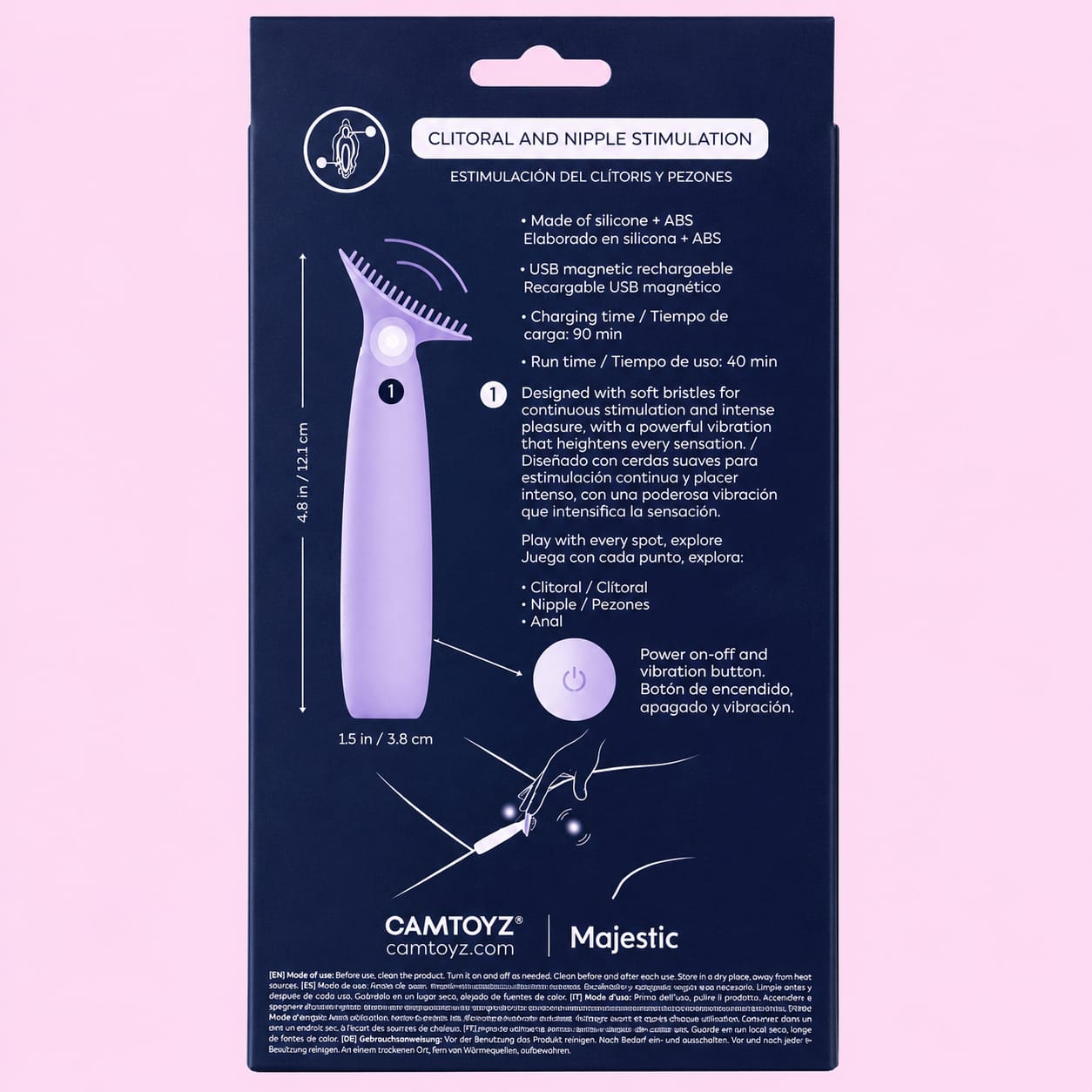 Teesy Vibrador de clítoris y pezones Camtoyz