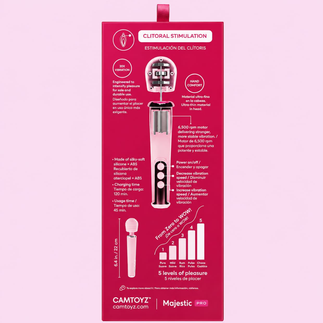 Intense vibrador Wand con App Camtoyz