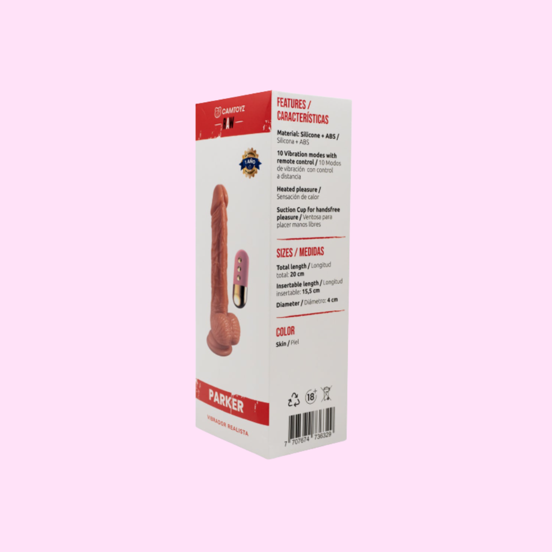 Vibrador realista Parker 20 cm