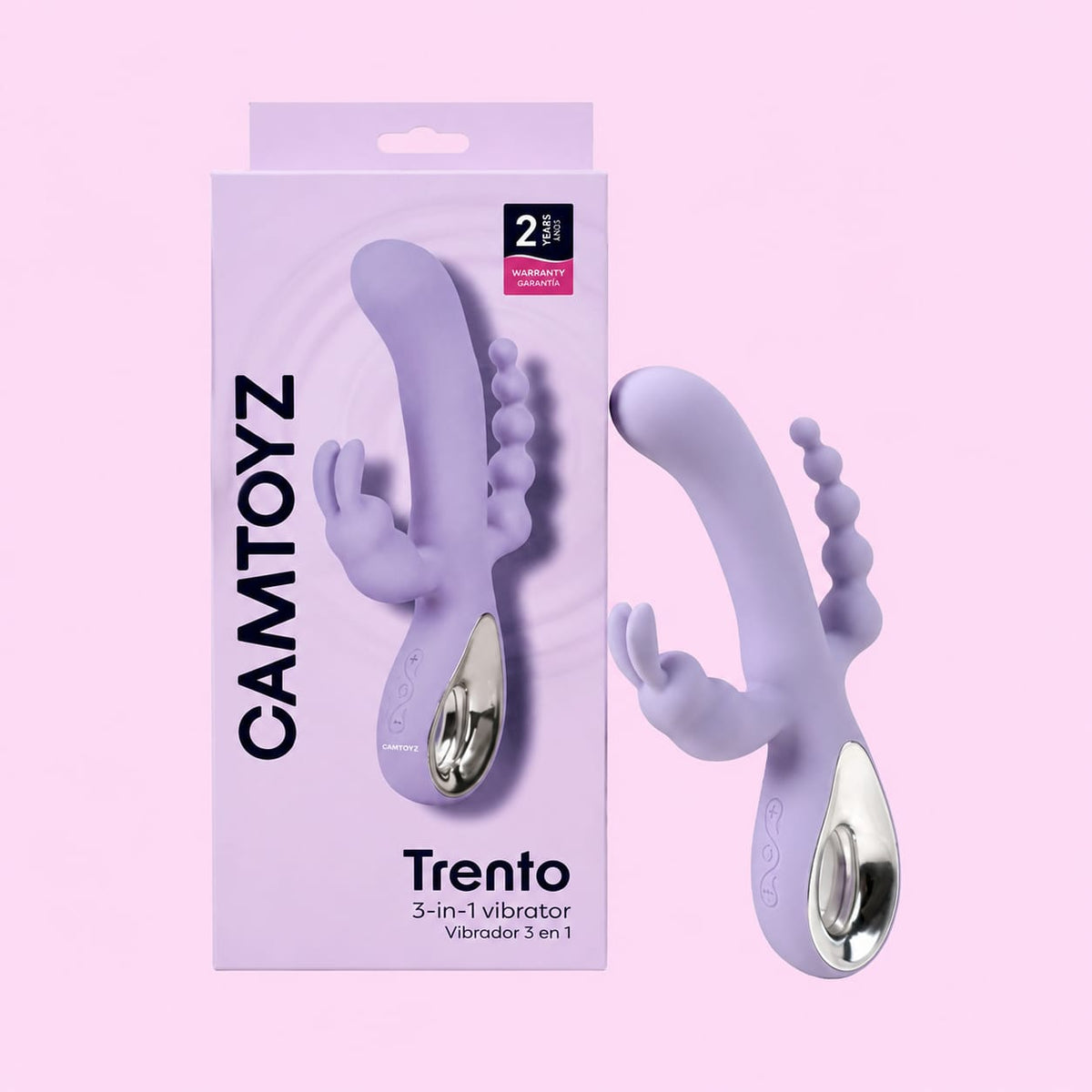 Vibrador Conejo Triple Función Anal Trento Majestic