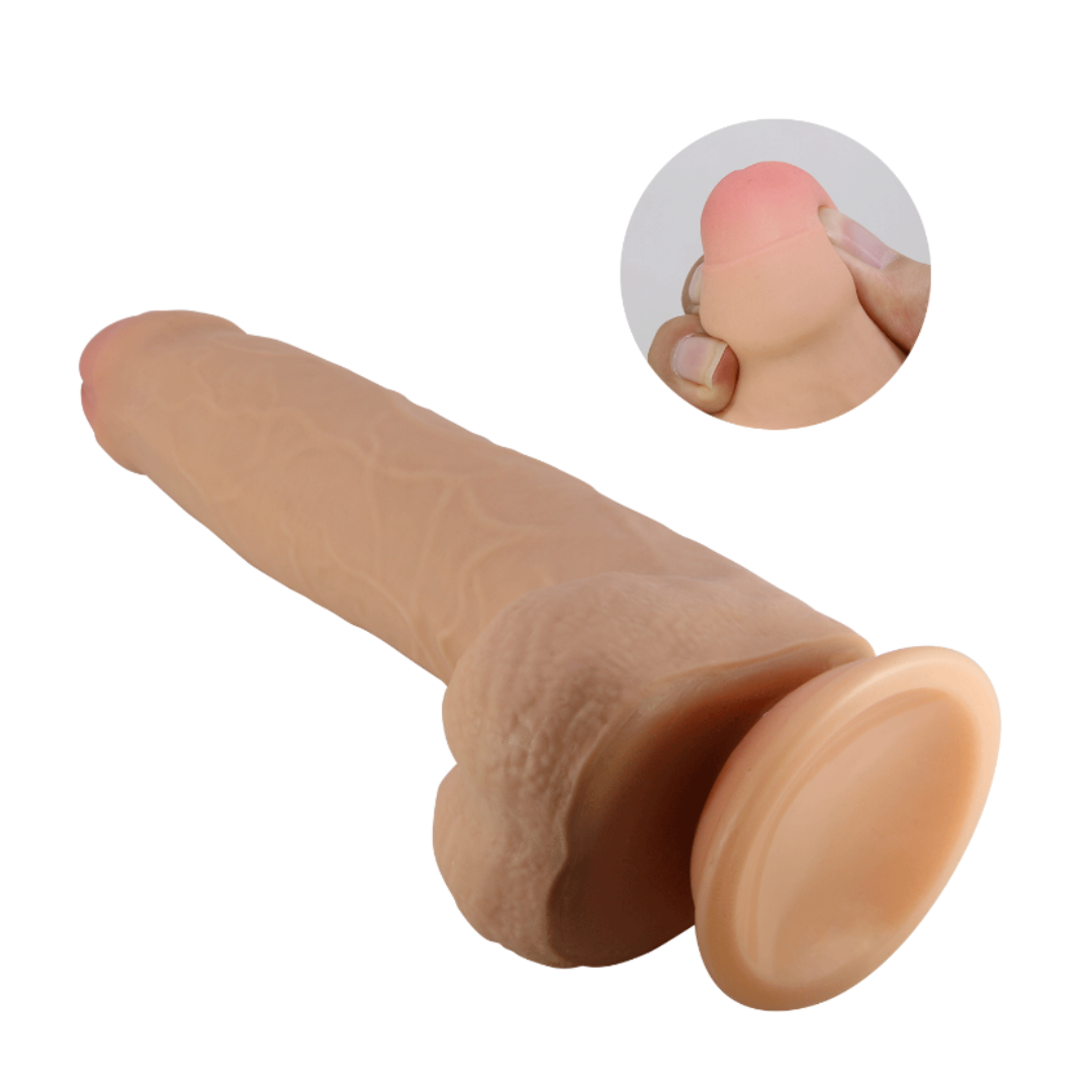 Consolador piel Deslizante 23cm - Draco Pretty Love