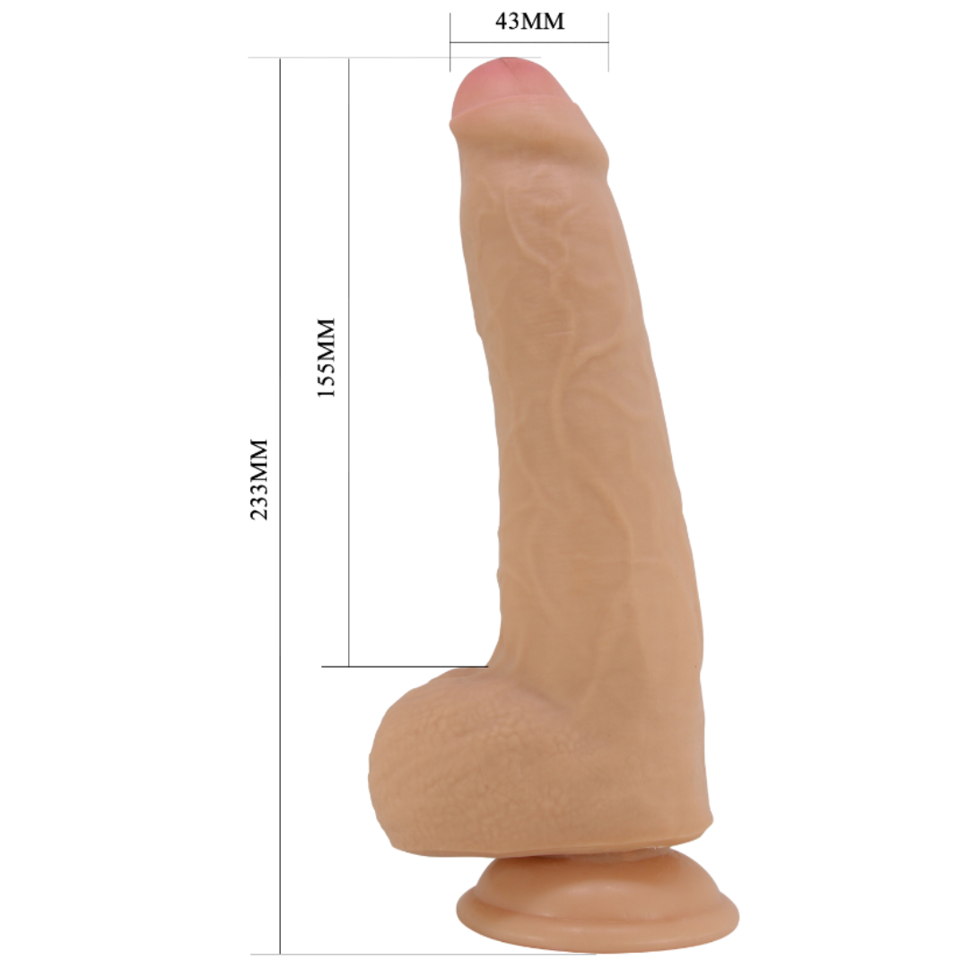 Consolador piel Deslizante 23cm - Draco Pretty Love