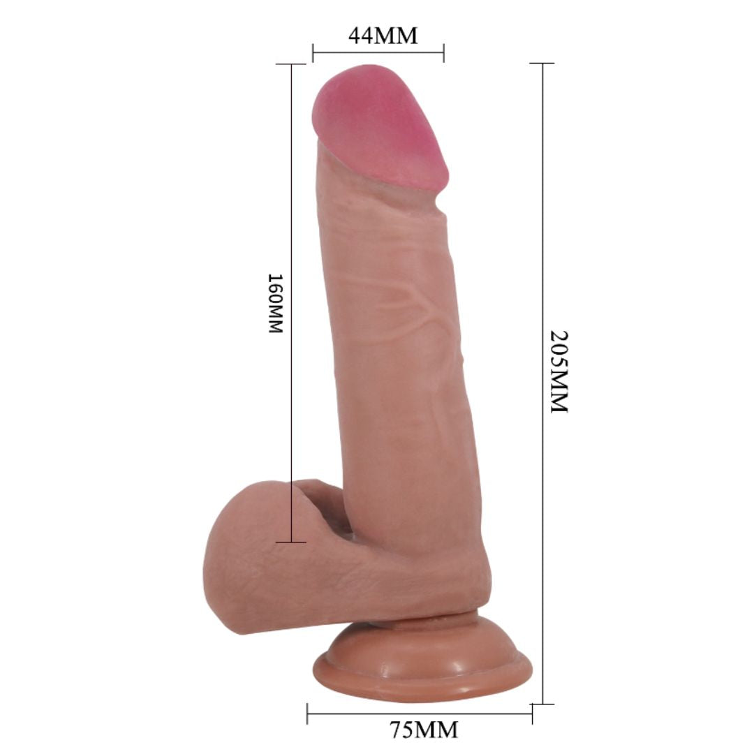 Dildo Piel Deslizante 21 cm