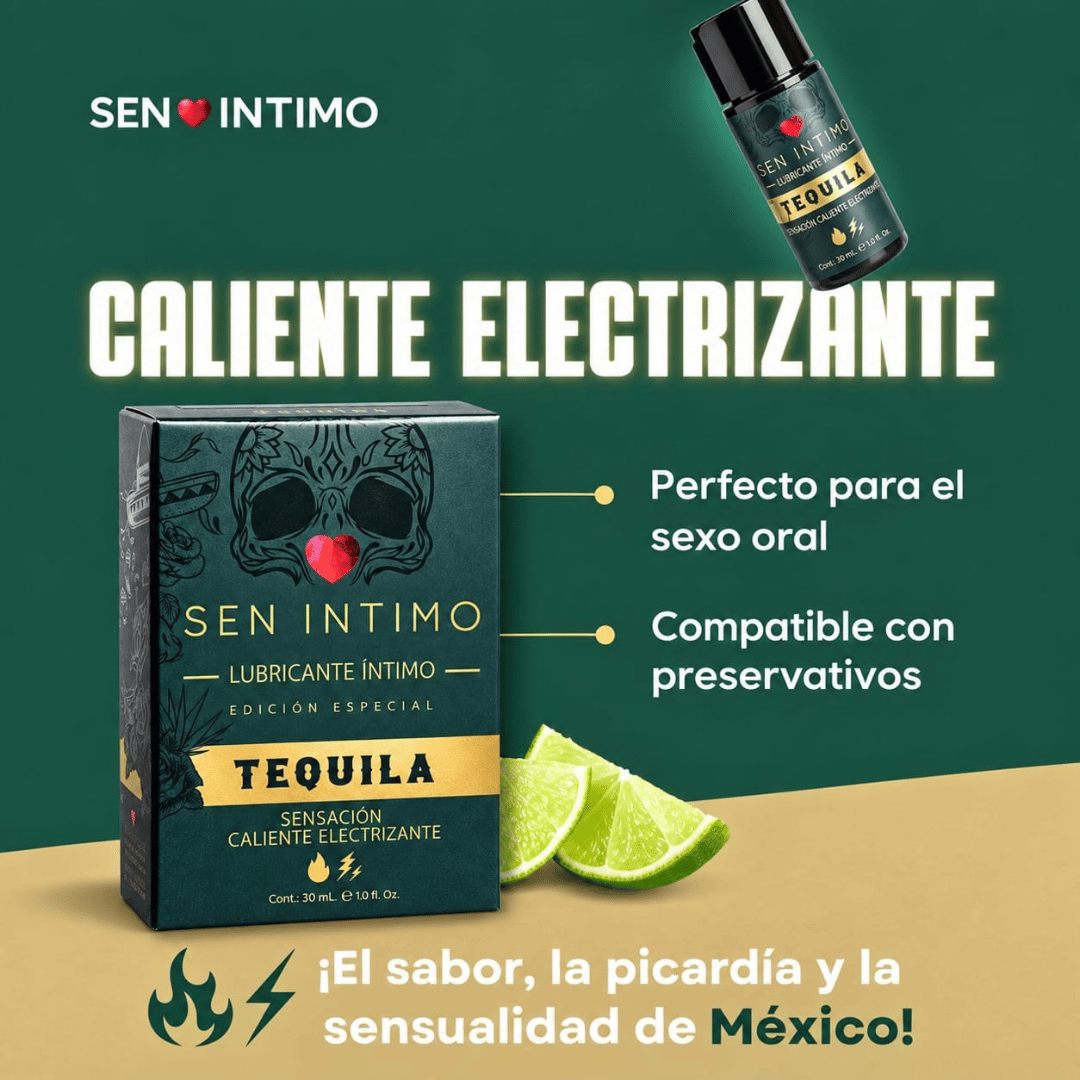 Lubricante Íntimo Electrizante Tequila - Sen Íntimo 30ml