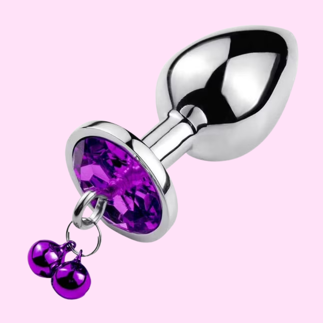 Plug Anal de Diamante Con Cascabel