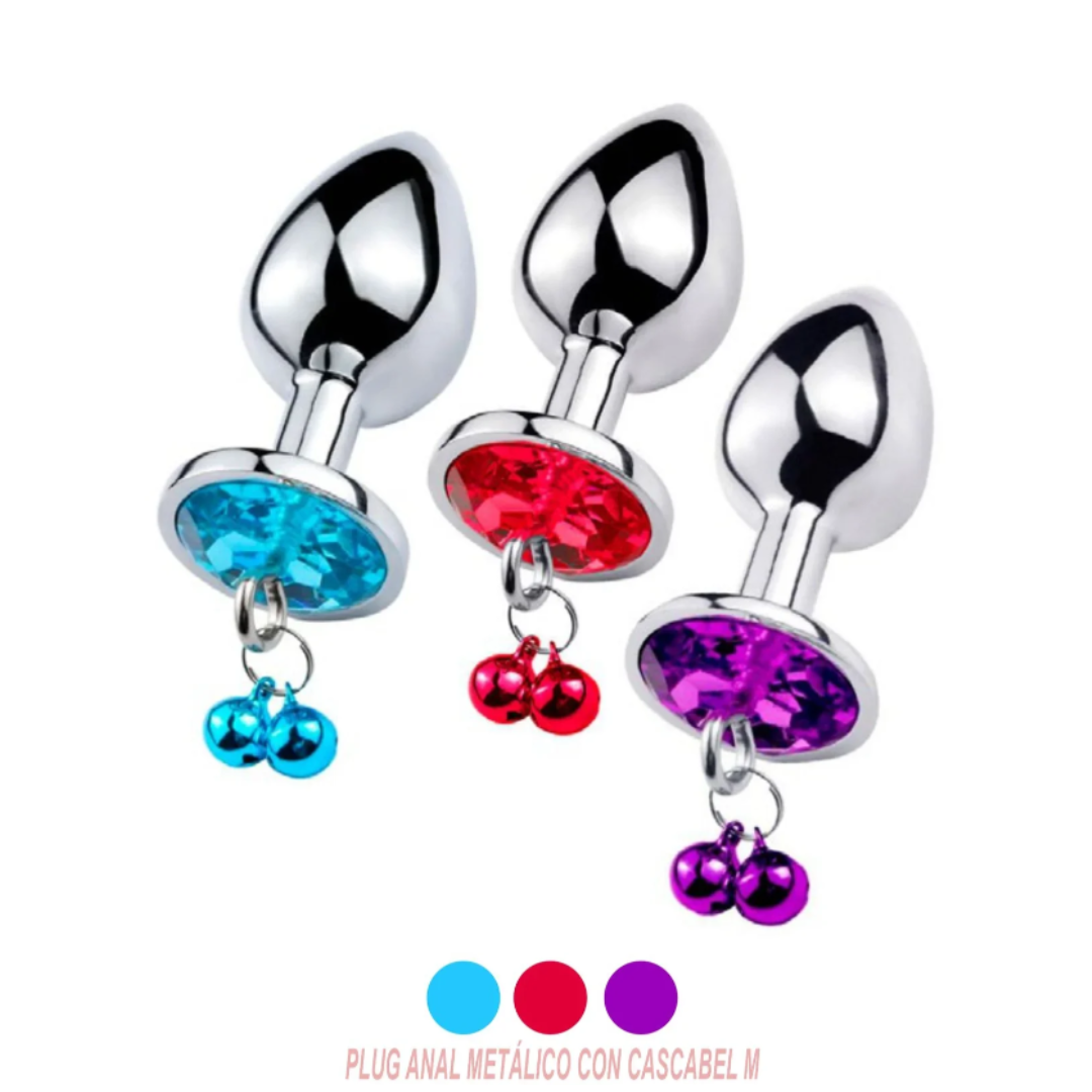 Plug Anal de Diamante Con Cascabel