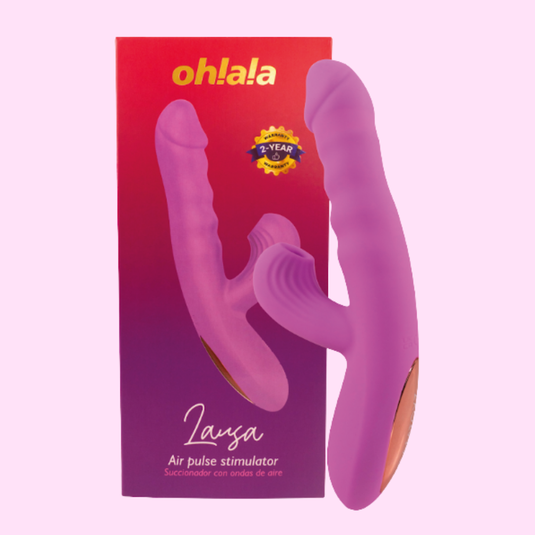 Vibrador Conejo Auto Penetrable con Succión Lausa Ohlala