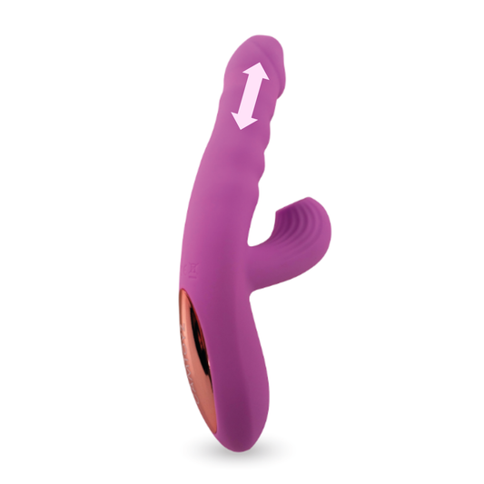 Vibrador Conejo Auto Penetrable con Succión Lausa Ohlala