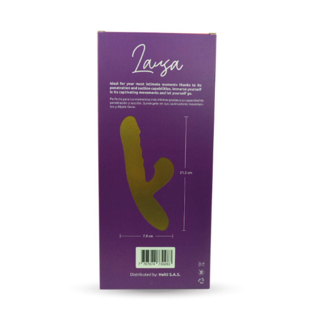 Vibrador Conejo Auto Penetrable con Succión Lausa Ohlala
