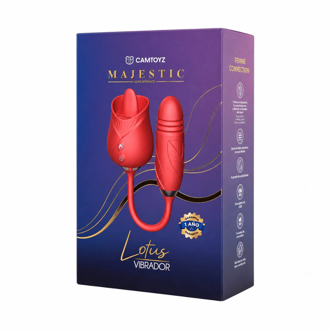 Vibrador Simulador de Sexo Oral con Estimulador de punto G «Lotus»