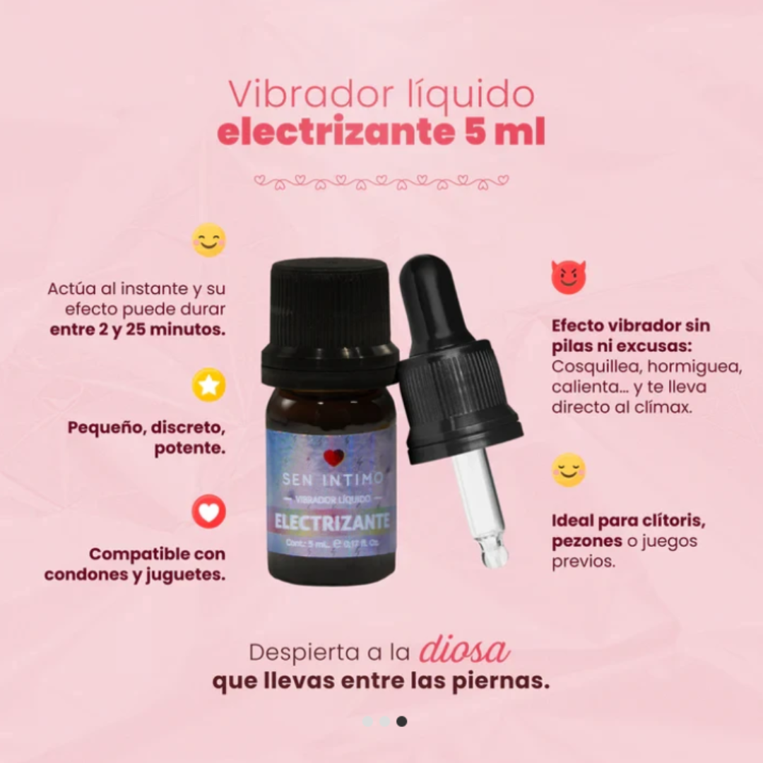 Vibrador Líquido Electrizante X 5 Ml Sen Intimo