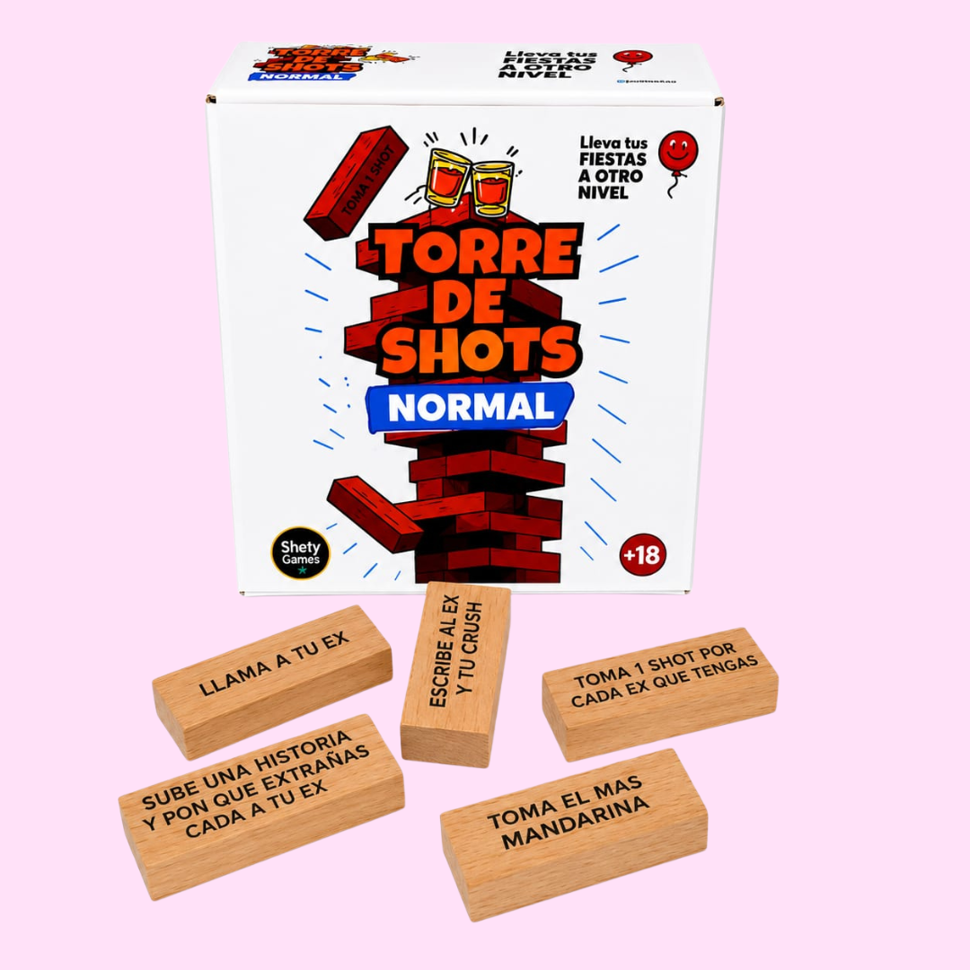 Jenga de shots para amigos